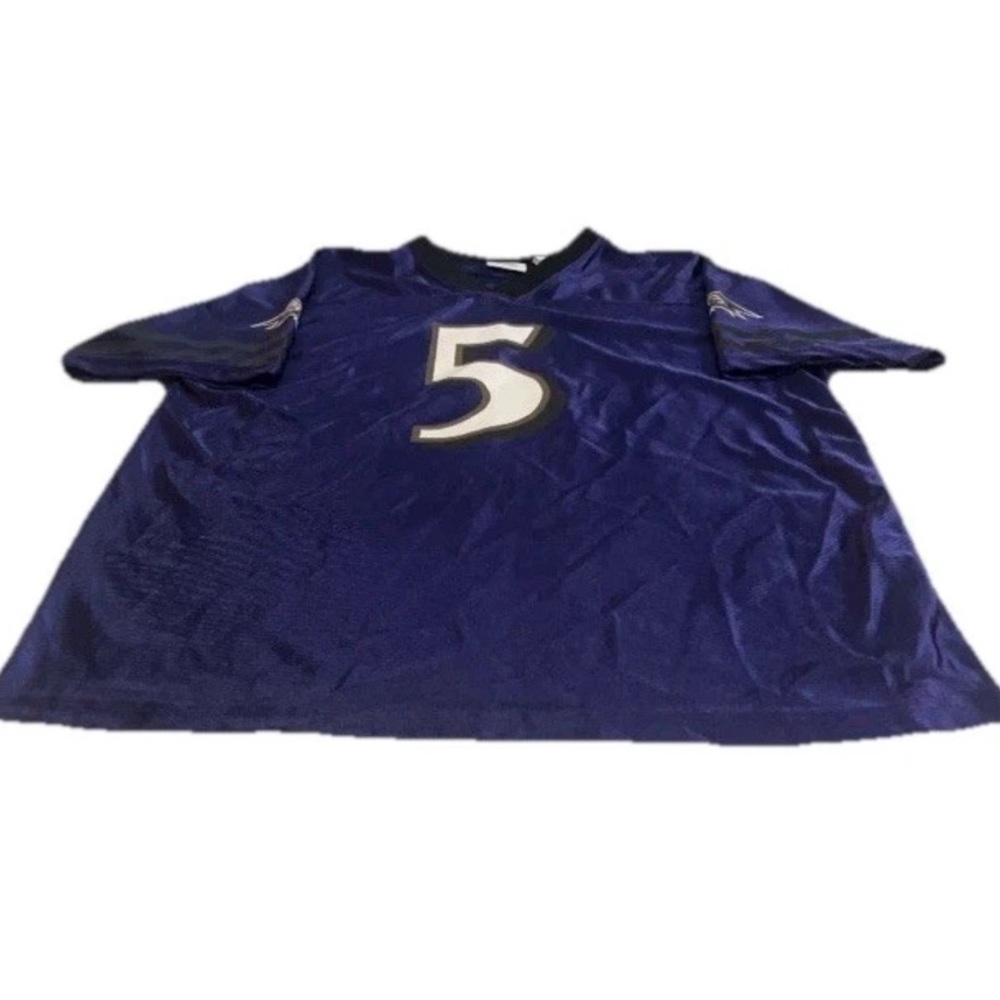 Joe Flacco Baltimore Ravens Purple #5 Size XL Youth 18-20 Jersey RARE EUC